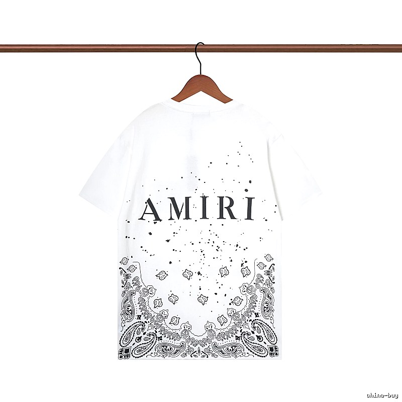 Amiri Gift Ready Graphic T-shirt White Blue Amiri with Standout Detail