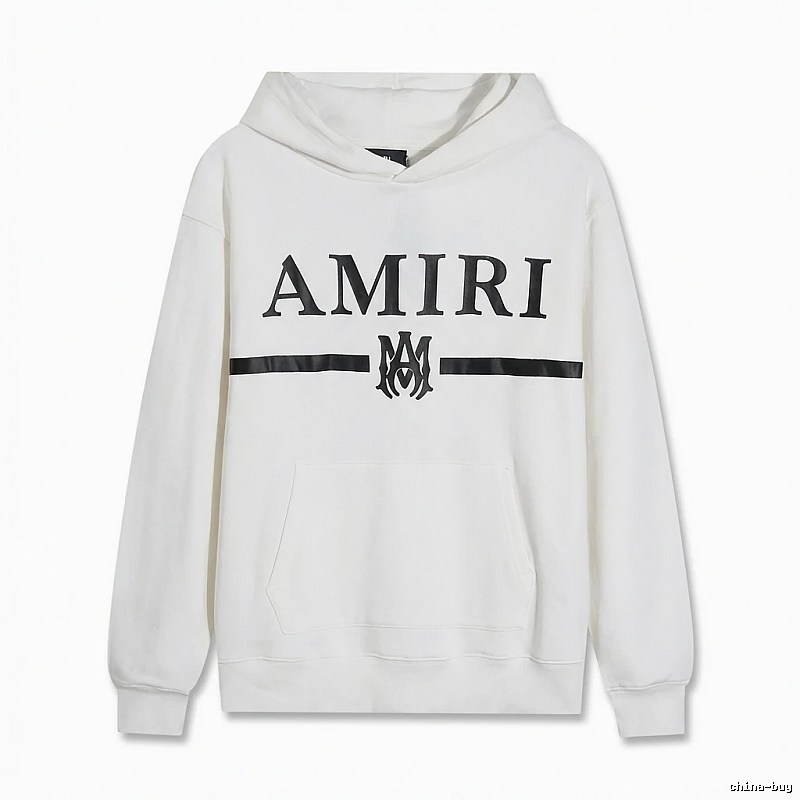 AMIRI Trendy Brand Letter Style White Hoodie