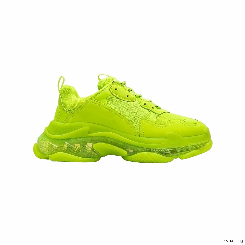 Balenciaga fluorescent green Triple S sneakers
