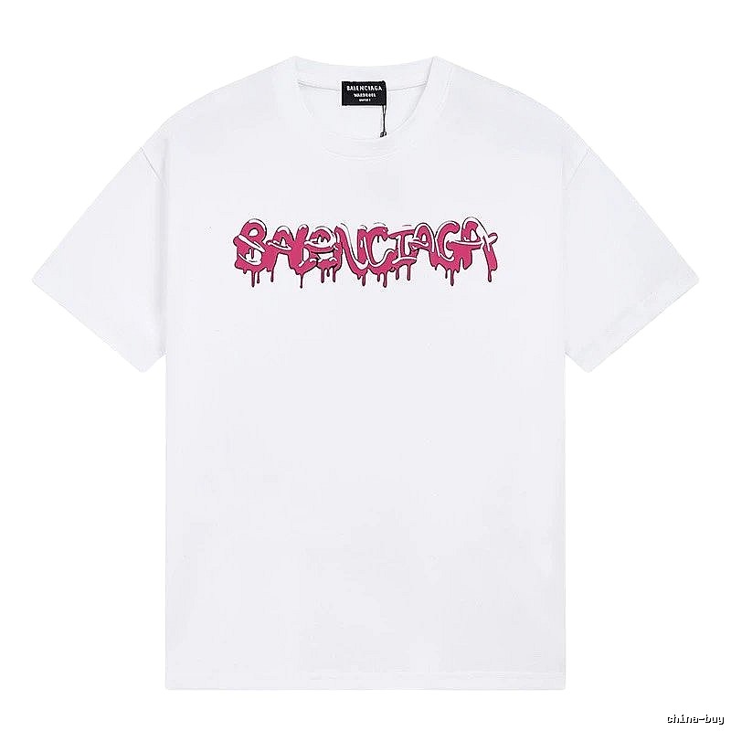 Balenciaga graffiti-style white T-shirt
