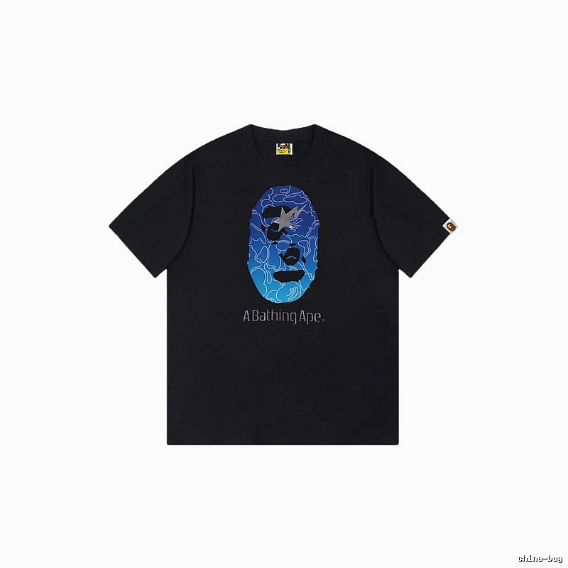 Bape Ape Head Trendy Cool Black T-shirt