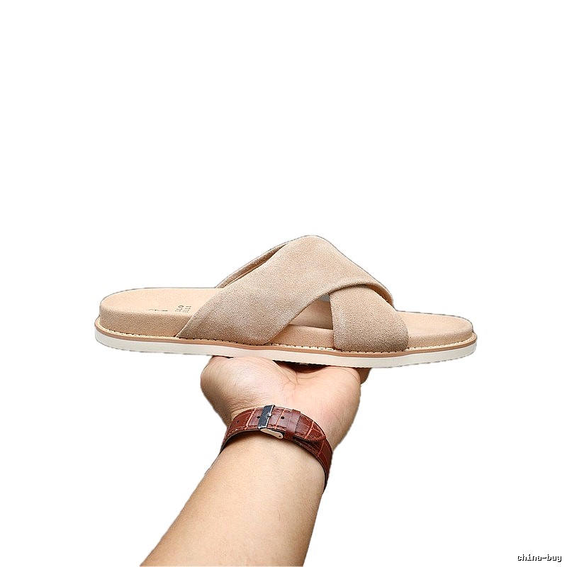 Brunello Cucinelli Casual Style Sand-colored Slide Sandals