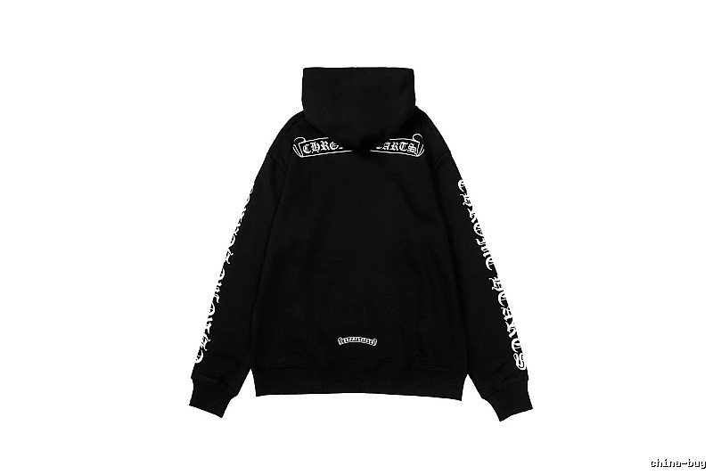 Chrome Hearts 2088-96 Black Cross Graphic Hoodie Airport Outfit