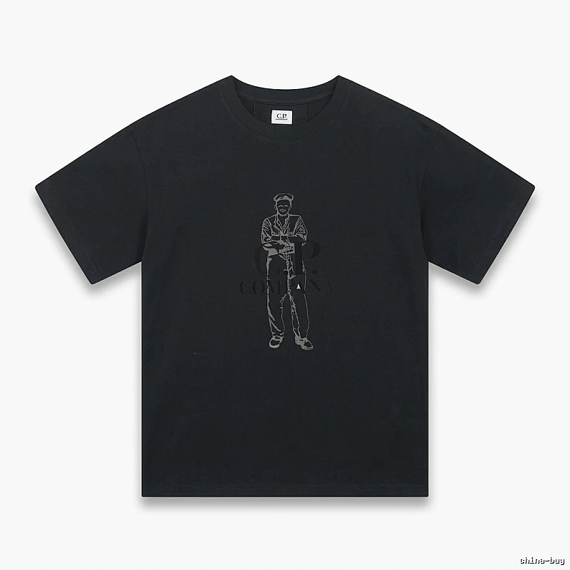 C.P. retro style black T-shirt