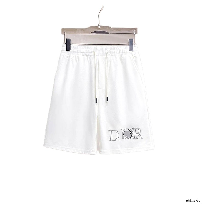 Dior Letter Print Casual Style White Shorts