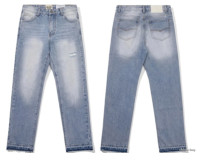 Gallery Dept. distressed light blue jeans