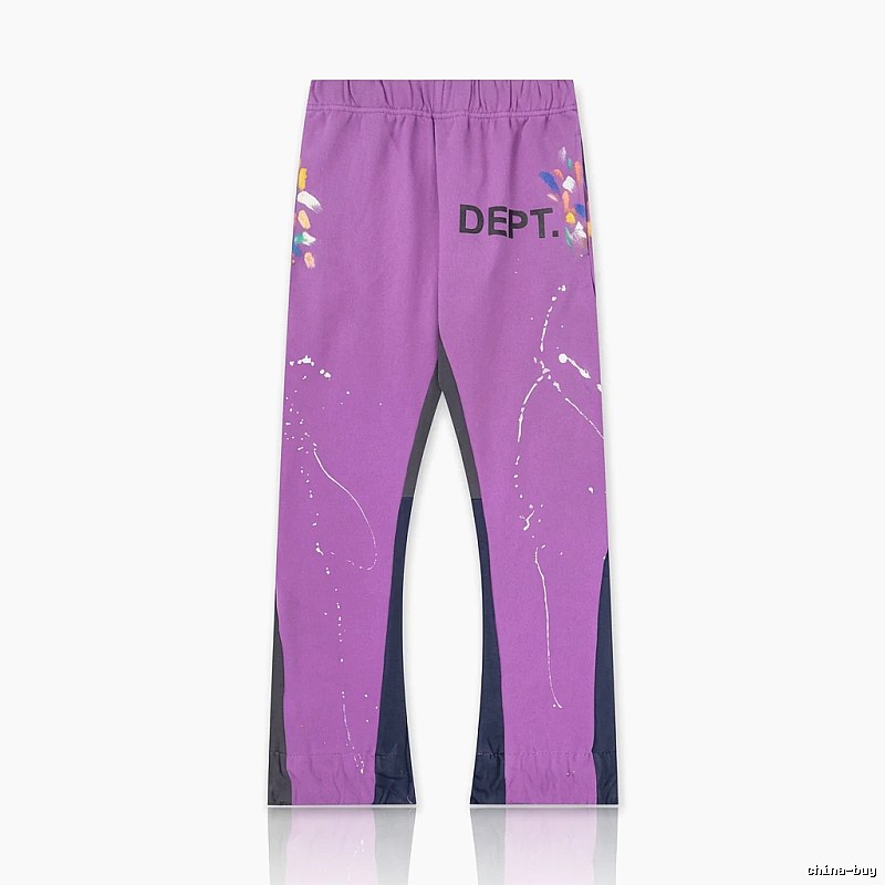 Gallery Dept Graffiti Style Purple Long Pants