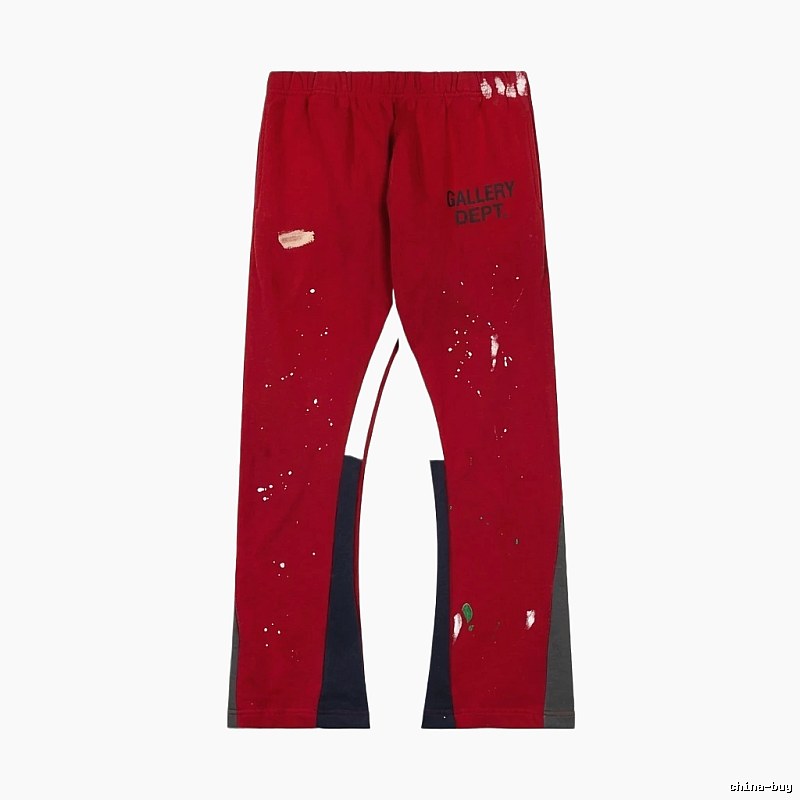 Gallery Dept Graffiti-style Red Trousers
