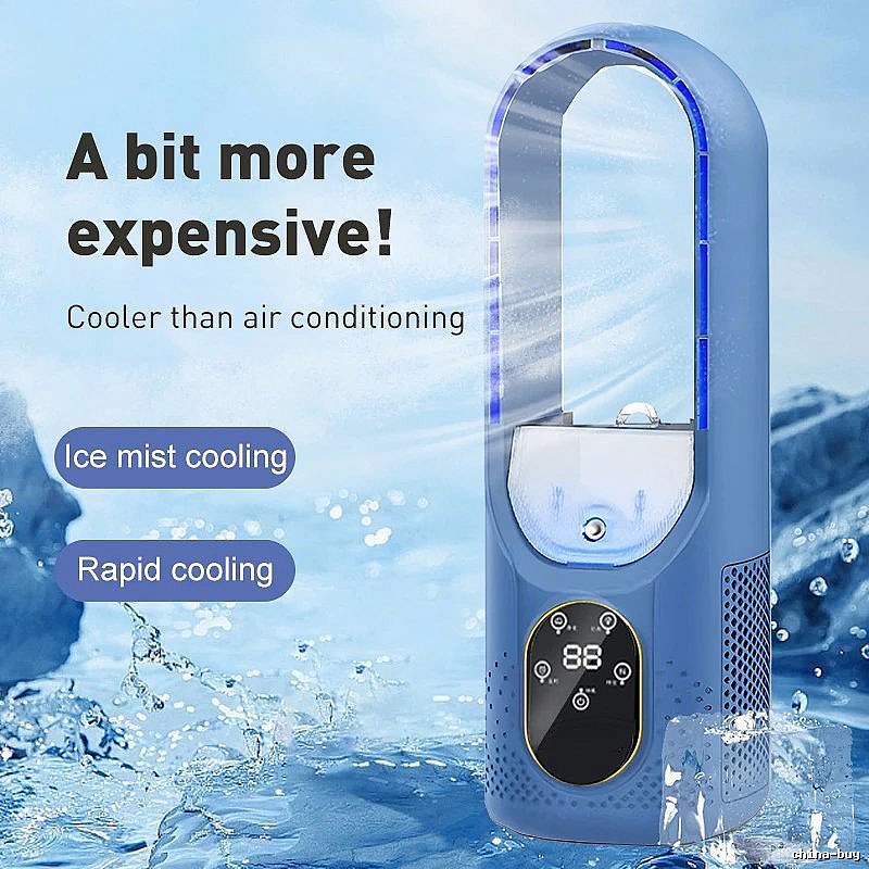 Handheld Cooling Misting Bladeless Fan Misting Bladeless