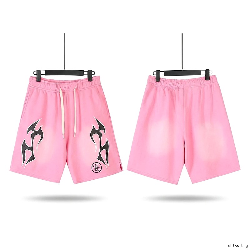Hellstar Flame Wind Pink Shorts