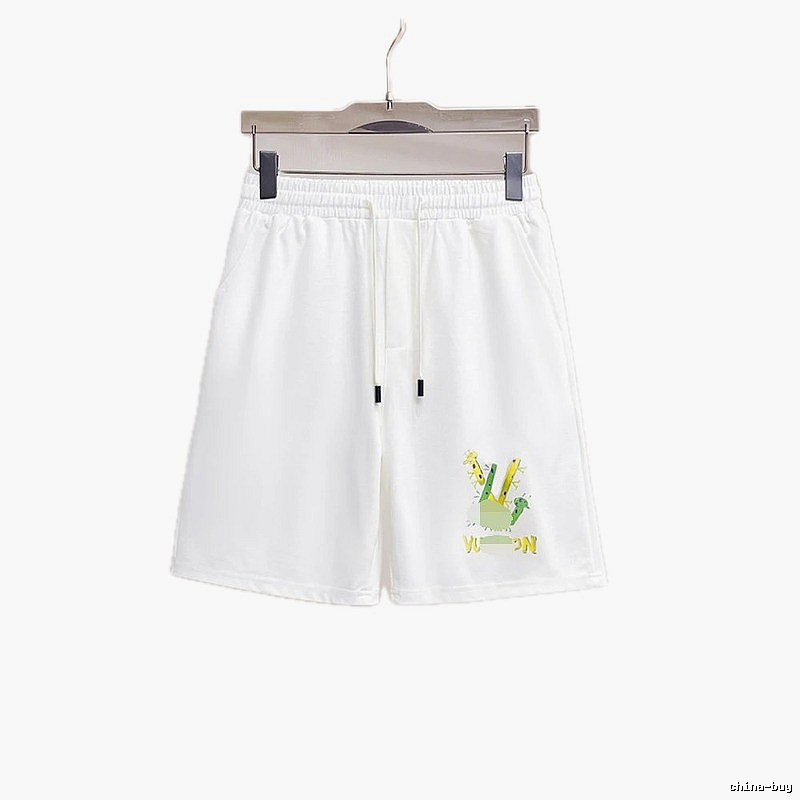 Louis Vuitton Cartoon Print Casual White Shorts