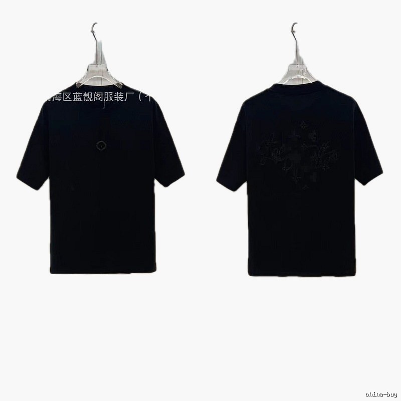 Louis Vuitton Monogram Trendy & Cool Black Short-sleeve T-shirt
