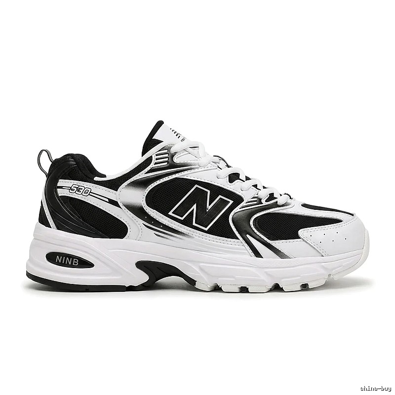New Balance 530 retro black and white shoes