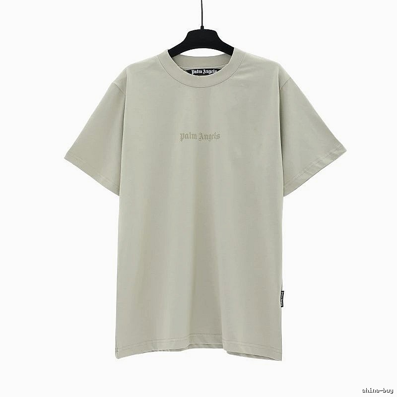 Palm Angels Logo Detail Logo T-shirt White Palm Tree with Relaxed Feel