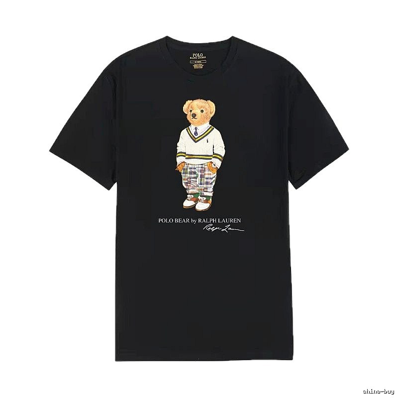 Ralph Lauren's Bear Series Black T-shirt
