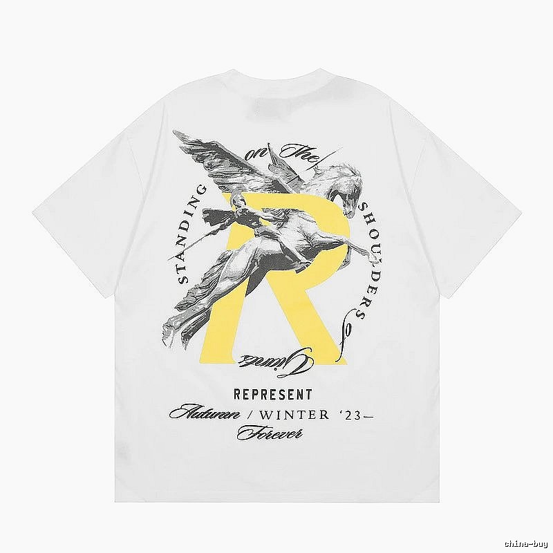 Represent White Style 857 Owners Club T-Shirt Statement Graphic Logo