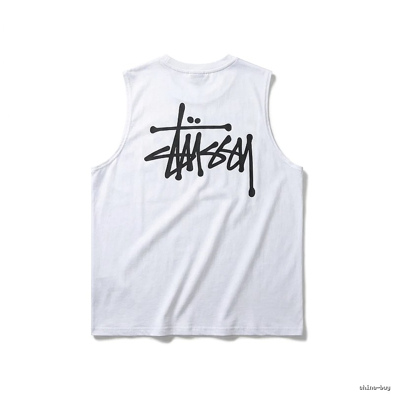 Stussy basic simple white vest