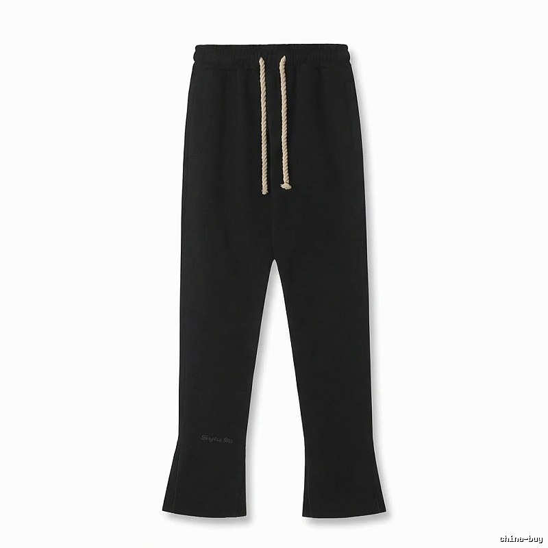 SynaWorld Trendy Style Black Long Pants