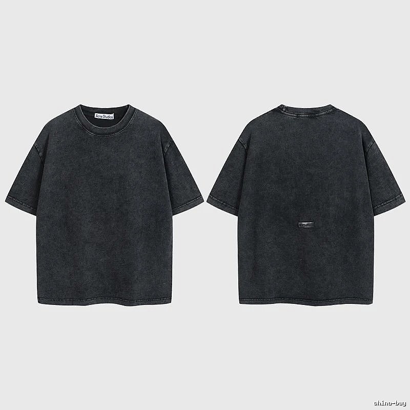 Acne Studios 2090-80 Black Style Ac908040 Stockholm Logo T-Shirt Modern Fit