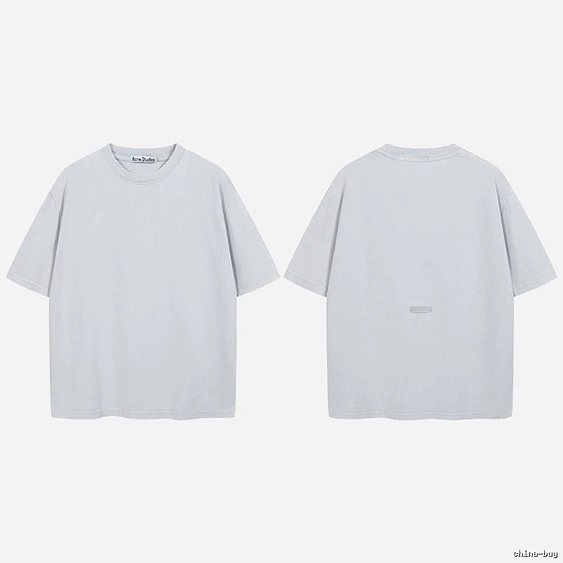 Acne Studios 2090-80 Blue Style Ac908040 Stockholm Logo T-Shirt Relaxed Styling