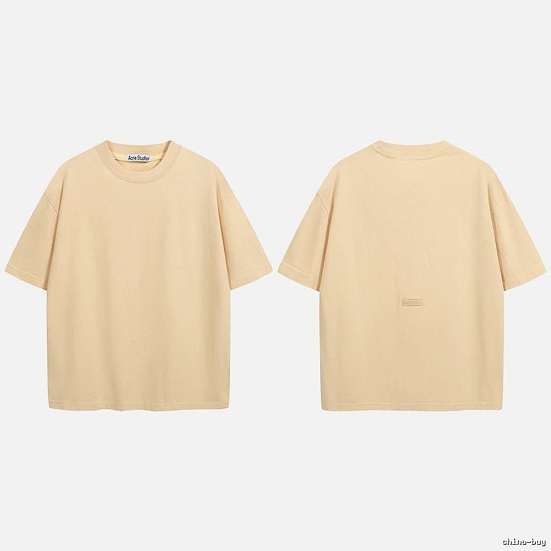 Acne Studios 2090-80 Yellow Style Ac908040 Stockholm Logo T-Shirt Match Day