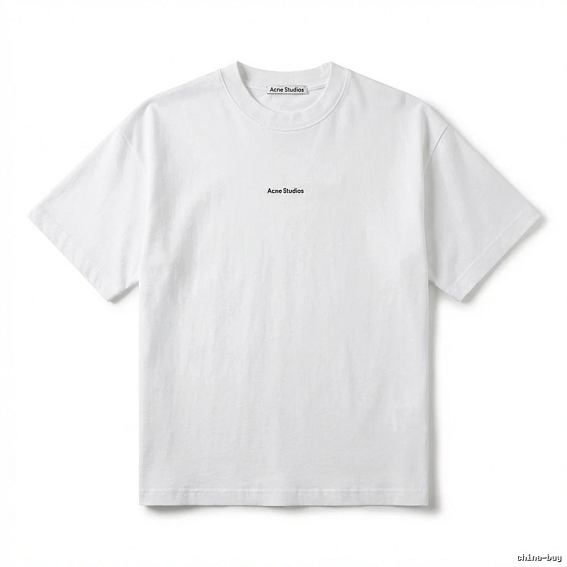 Acne Studios minimalist style white T-shirt