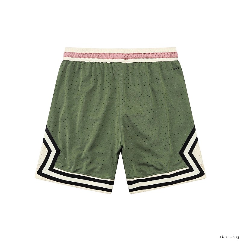 AJ retro-style green shorts