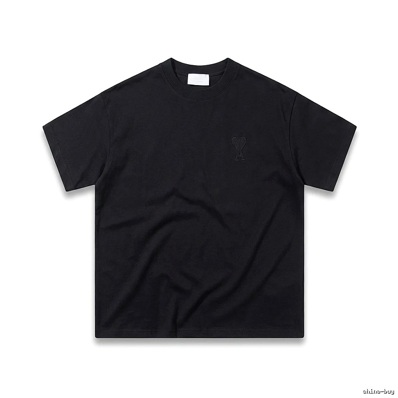 AMI Love Simple Style Black T-shirt