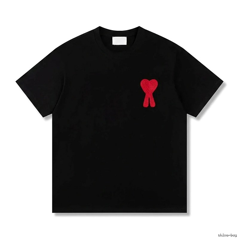 AMI Love Trendy Brand Black T-shirt