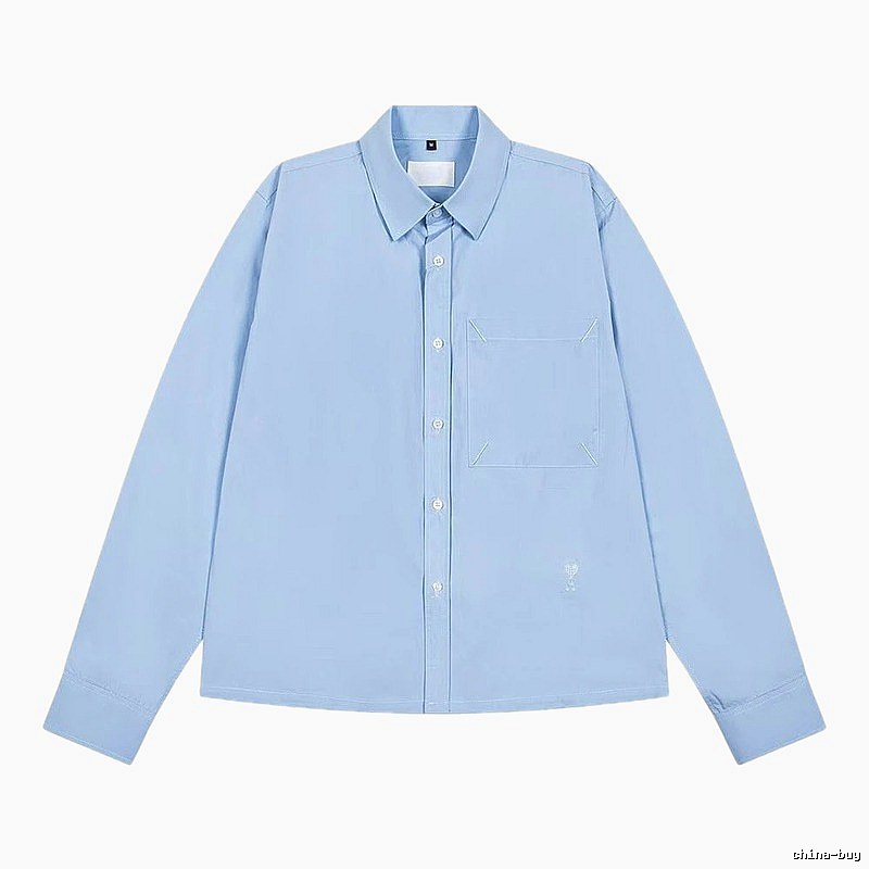 AMI minimalist style light blue shirt