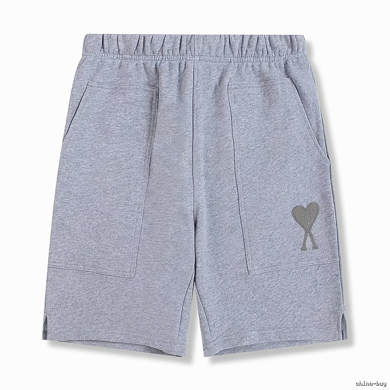 AMI pattern casual gray shorts