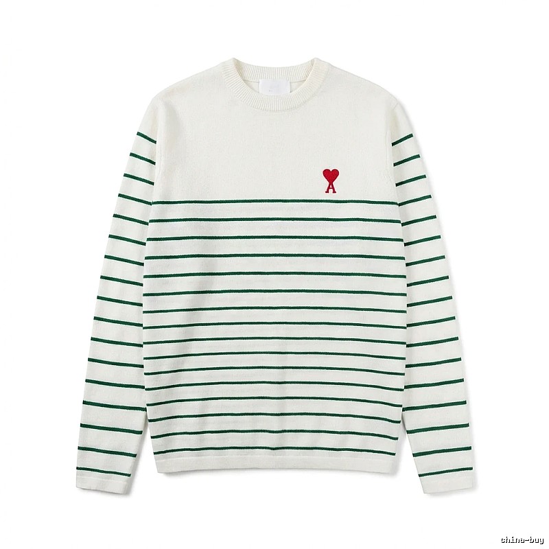 AMI striped white sweater