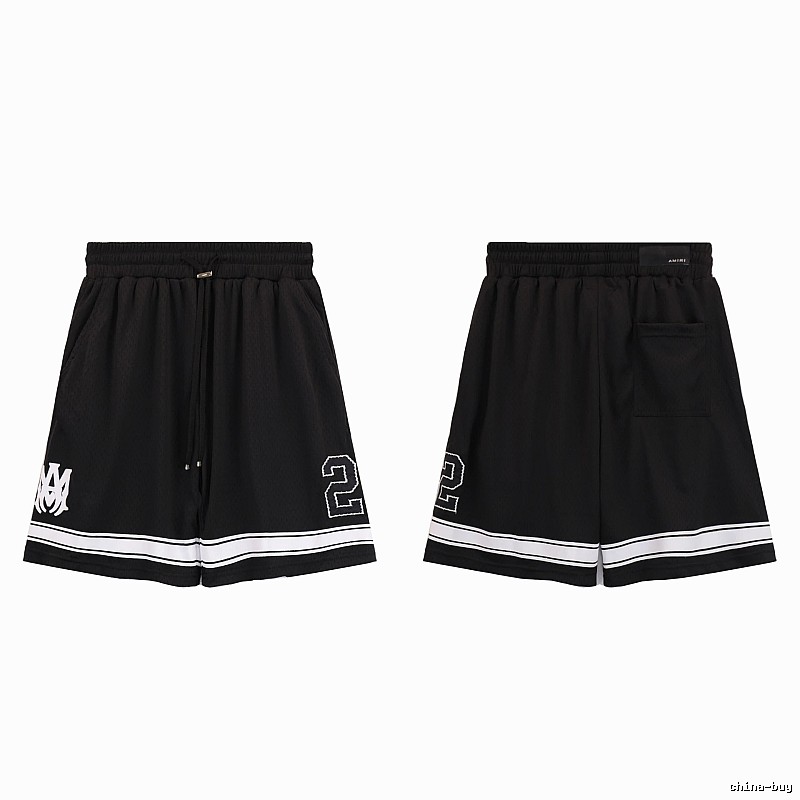 AMIRI American Basketball Style Black Athletic Shorts