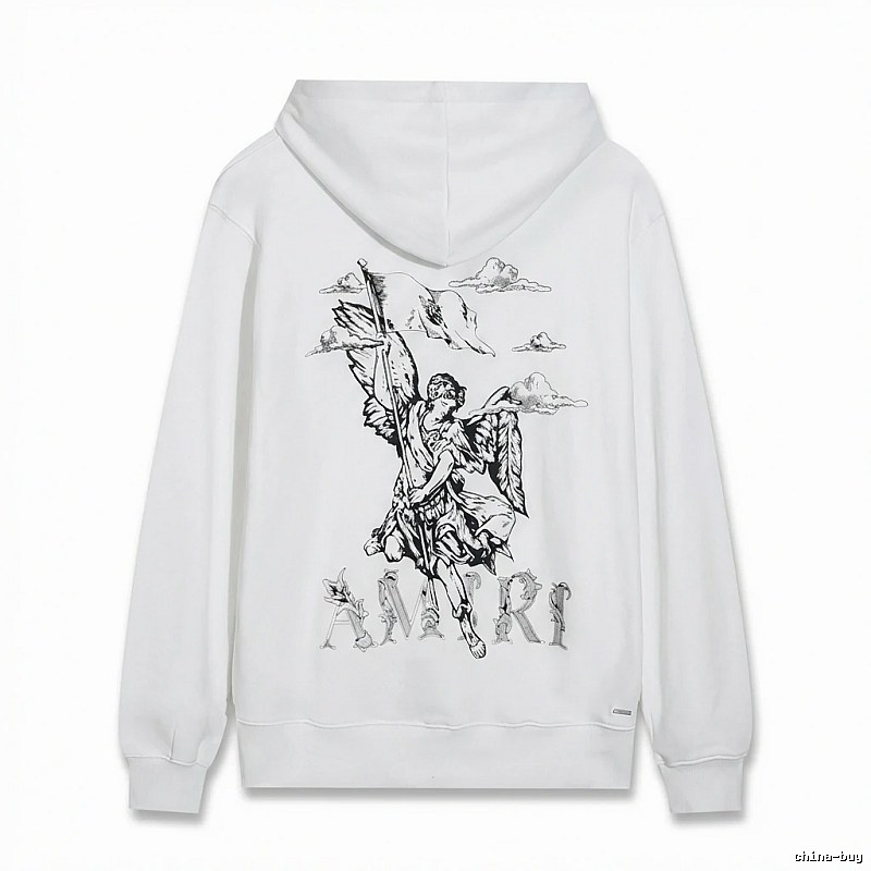 AMIRI Angel Print White Sweatshirt