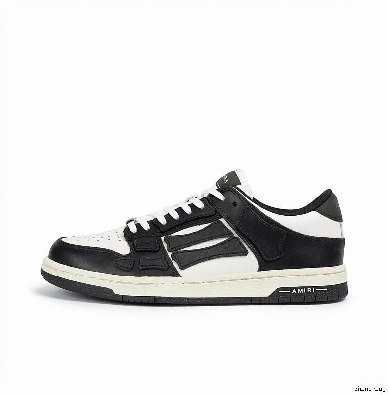 AMIRI Black and White Minimalist Style Sneakers