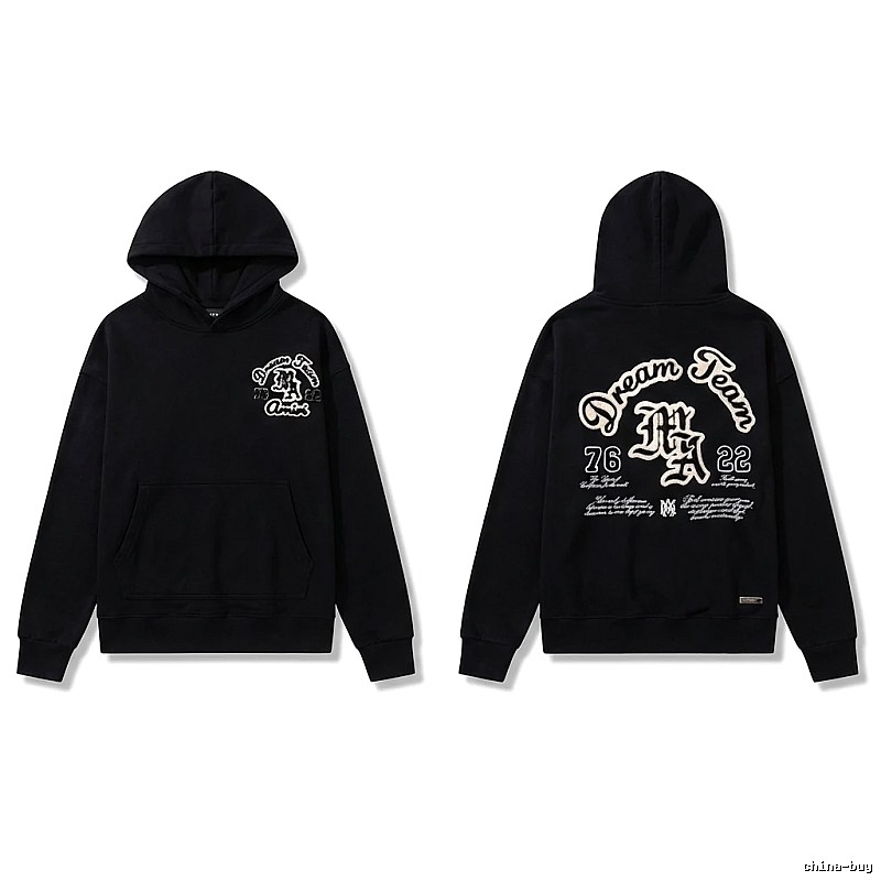 AMIRI Black Retro Hoodie