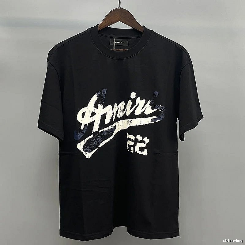 Amiri Black White Records Graphic T-Shirt Campus Look