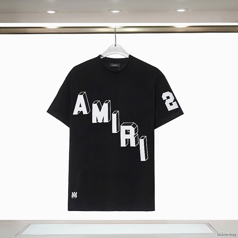 Amiri Compact Graphic T-shirt White Blue Amiri for Sport-Inspired Styling