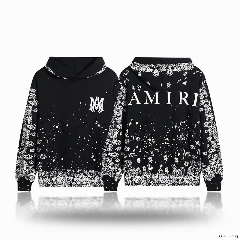 AMIRI Dark Style Cashew Flower Sweatshirt