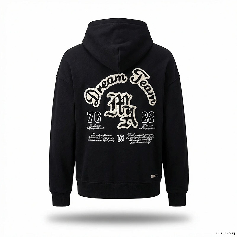 AMIRI Dream Team retro-style black sweatshirt