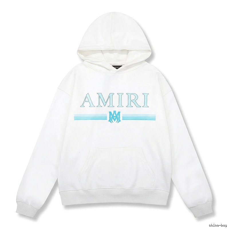 AMIRI letter - printed white hoodie