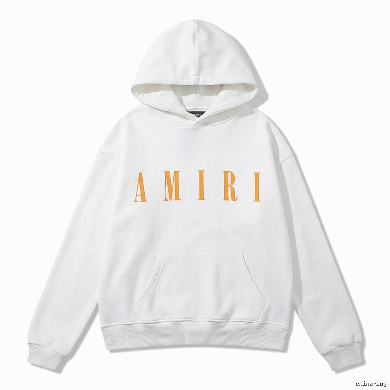 AMIRI letter trendy brand white sweatshirt