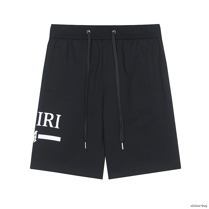 Amiri Logo Detail Logo shorts Black Casual Amiri with Relaxed Feel