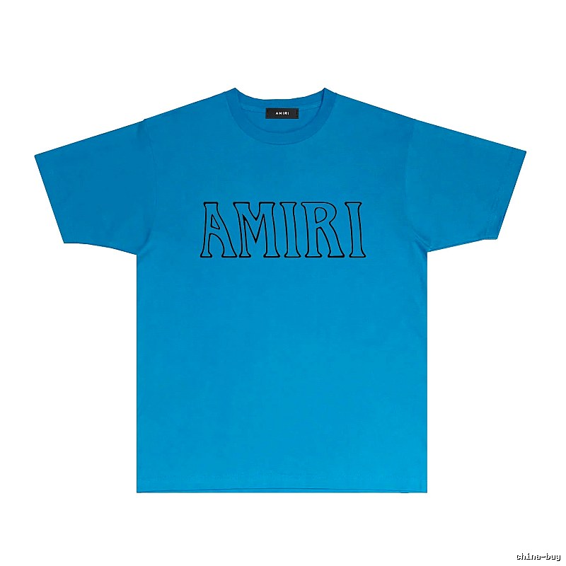AMIRI minimalist blue T-shirt