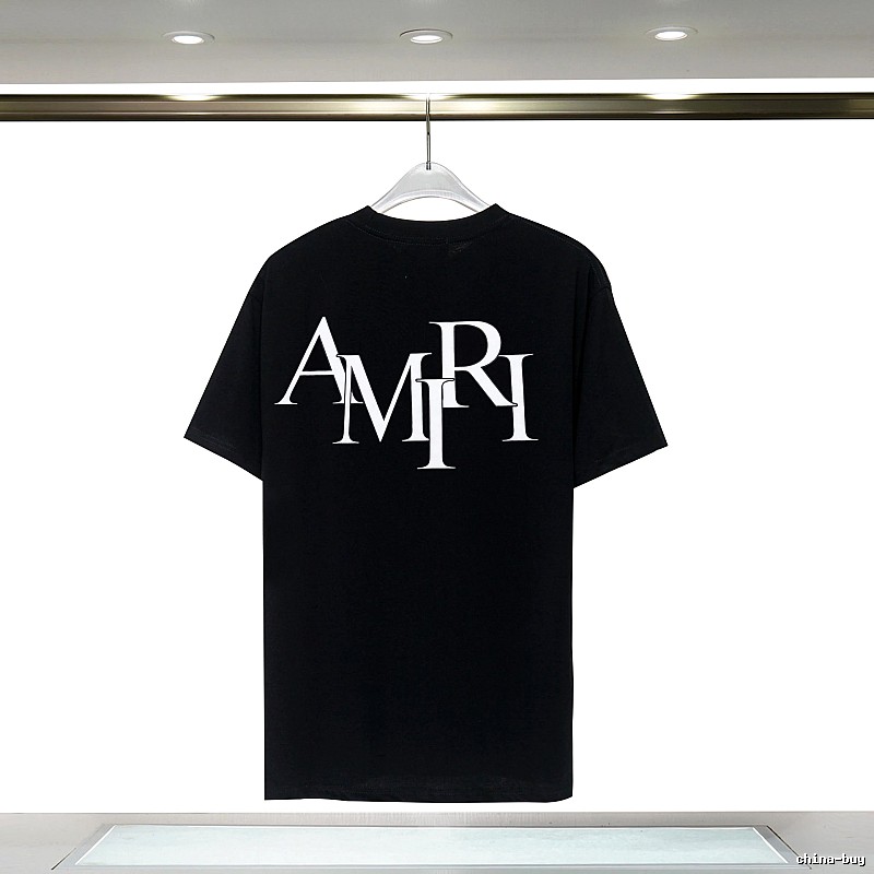 Amiri Premium Style Graphic T-shirt White Blue Amiri for Minimal Outfits