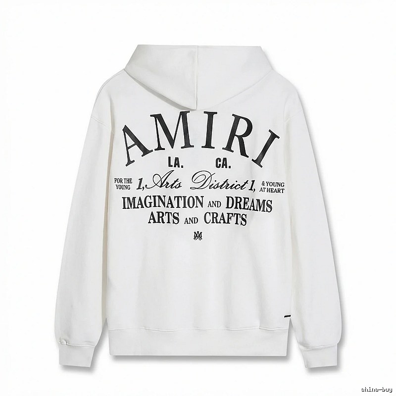AMIRI Printed Casual Style White Hoodie