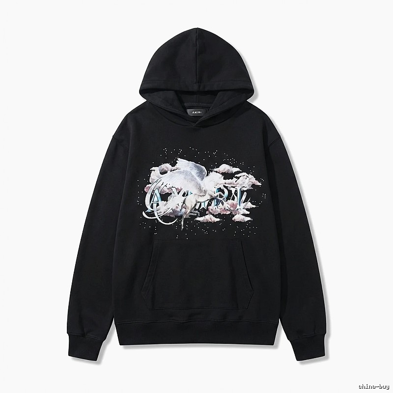 AMIRI Printed Trendy Black Sweatshirt