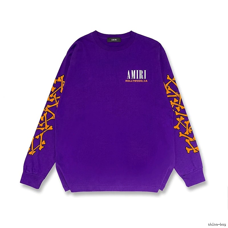 AMIRI purple sweatshirt with skull print
