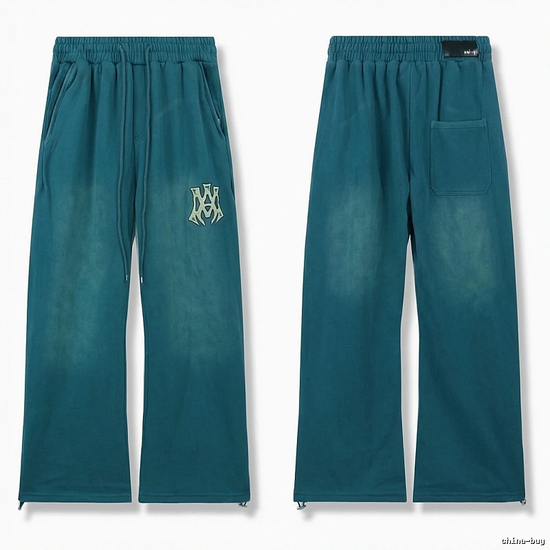 AMIRI retro-style dark green trousers