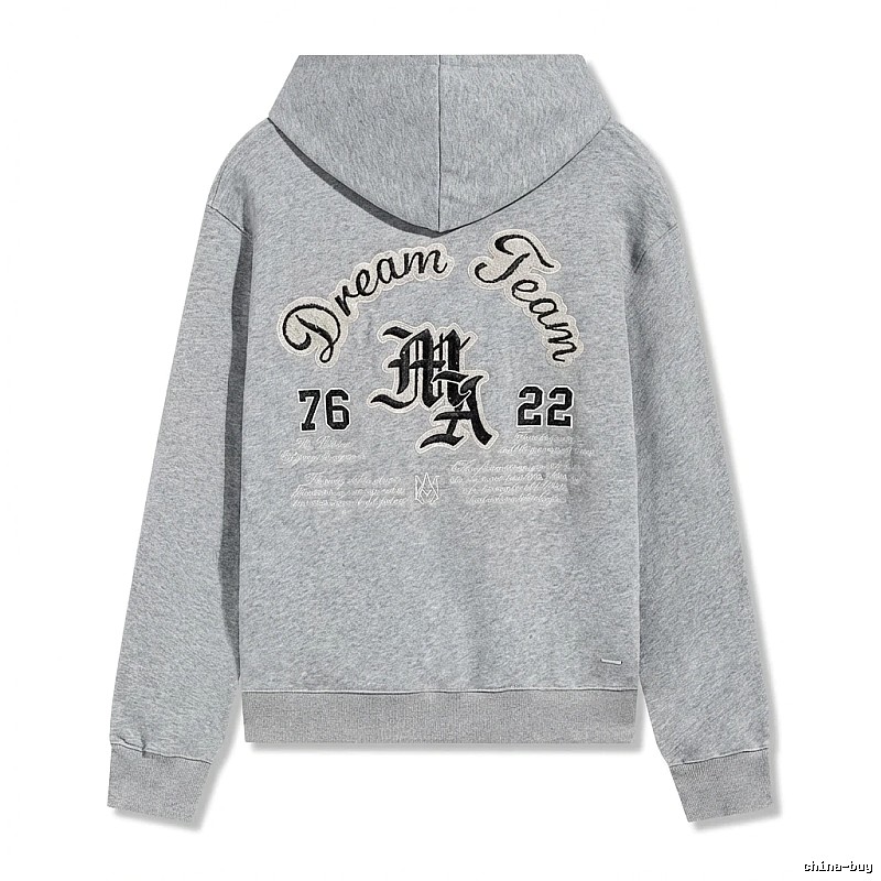 AMIRI Retro Style Grey Hoodie